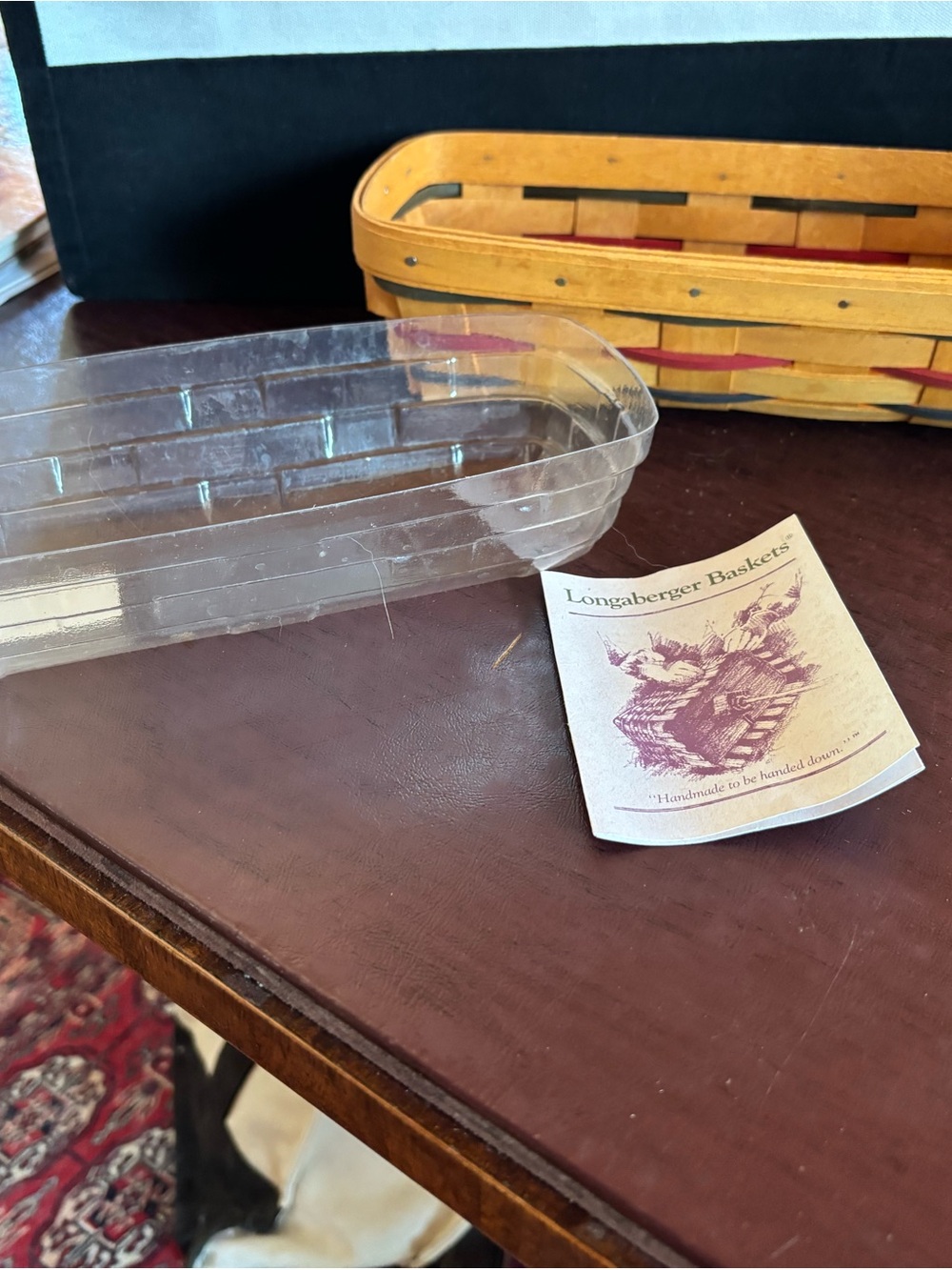 Longaberger vintage 1995 NWT collectible Woven Traditions Cracker basket